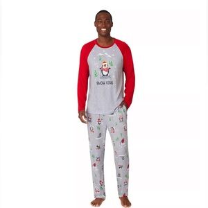 Cuddl Duds NWT Snow King Pajama Top & Pants Set Size XL